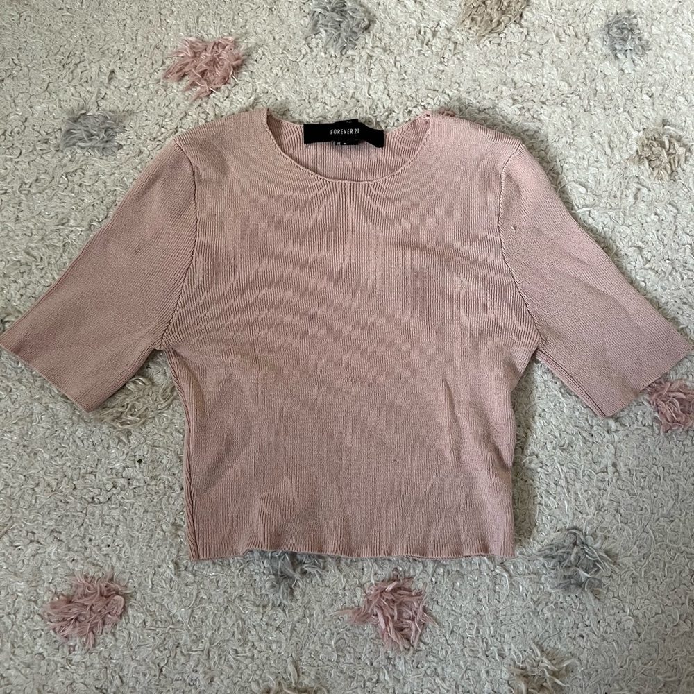Forever 21 Blush Short Sleeve Top